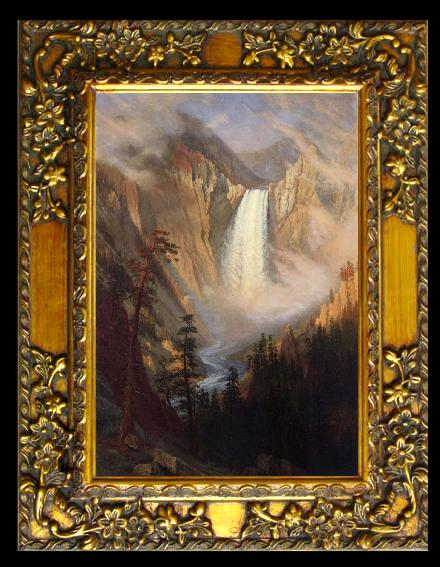 framed  Albert Bierstadt Yellowstone Falls, Ta068